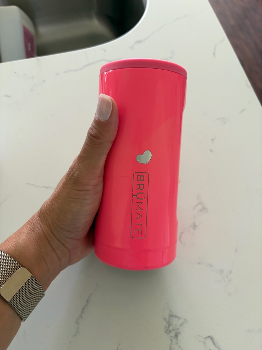 BrüMate Hot Pink Insulated Can Cooler